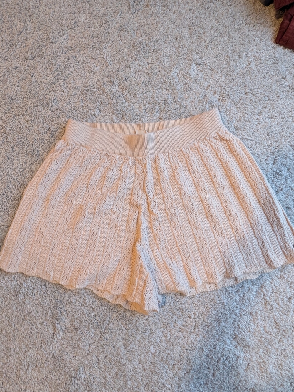 Roxy Cream Cable-Knit Women’s Shorts